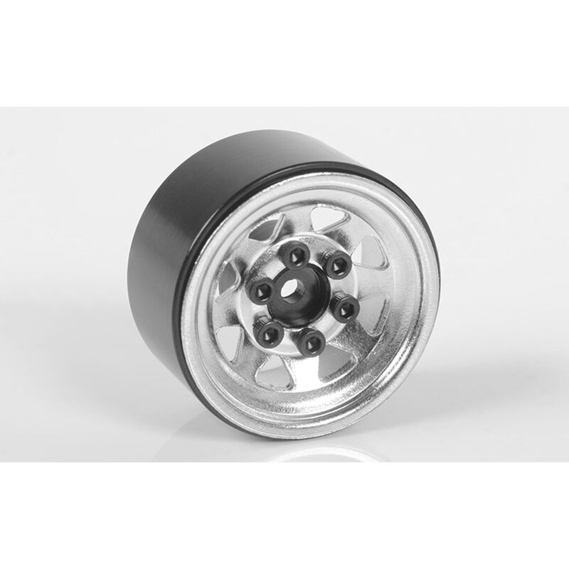 RC4WDStamped Steel 1.0" Stock Beadlock Wheels (Chrome) (RC4ZW0263)