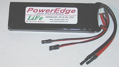RCAPE30002SLIFE PowerEdge LiFe RX Battery 3000 2S 6.6V 20C