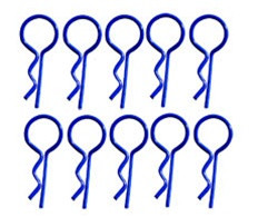 RCO4016 RC ONE MEDIUM BODY PINS, BLUE, (10)