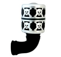 RCO4113 RC ONE .21 SKULL BONES AIR FILTER ALUM SILVER