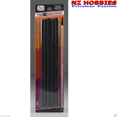 AUTO WORLD RDZW0171 2pcs 15" Straight Slot Car Track