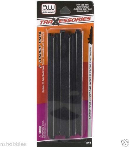 AUTO WORLD 9" Straight Slot Car Track 2 Pcs # RDZW0172