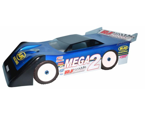 RJ Speed 1058 1/8 Mega Wedge 2 Dirt Oval Clear Body