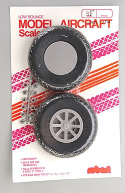 ROB136 Robart Scale Diamond Tread Wheels 3-3/4" (2)
