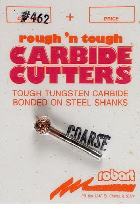 ROB462C Robart 462C Carbide Cutter 1/4" Ball Coarse