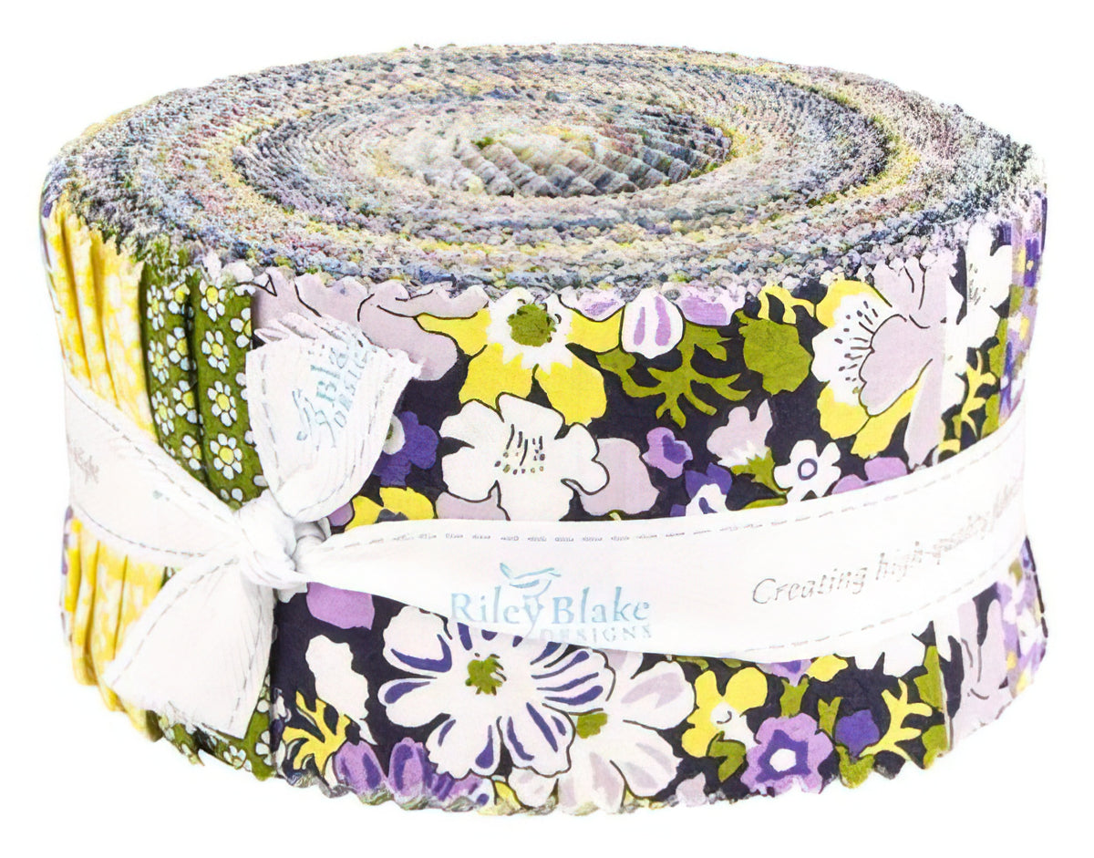 Riley Blake - The Carnaby Collection: Daydream (2) 2.5 Inch Rolie Polie 40 pcs
