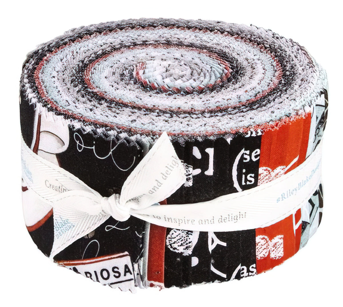 Riley Blake - Coffee Chalk 2.5 Inch Rolie Polie 40 pcs