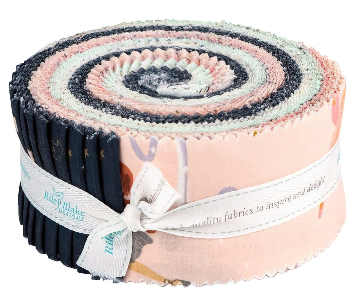 Riley Blake - Spin and Twirl 2.5 Inch Rolie Polie 40 pcs