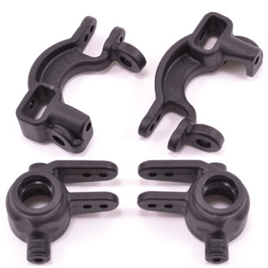 Caster & Steering Blocks Black: Slash 4X4, ST 4X4 (2) RPM73592