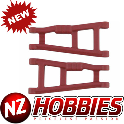 RPM 80189 Rear A-Arms, (2), Red: Electric Rustler, Stampede