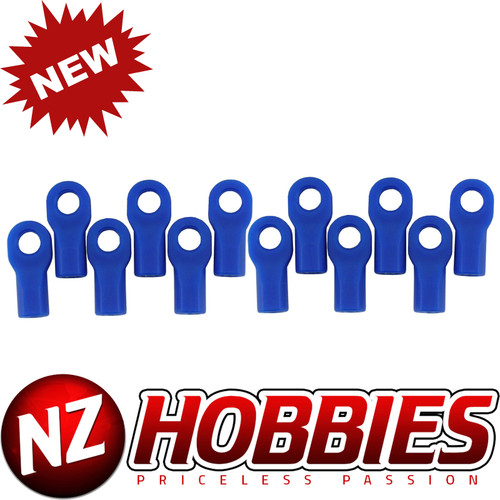 RPM 80475 Short Rod Ends (12), Blue for Traxxas 1/10