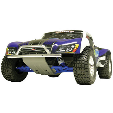 Front Bumper & Skid Plate, Chrome/Gray: Slash RPM80953