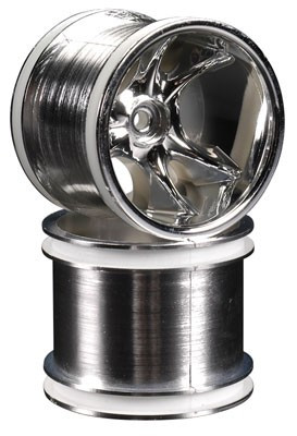 RPM81773 RPM Clawz 6-Spoke Chrome WHEELS TRAXXAS