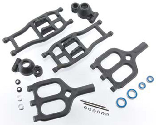 RPM 80942 Rear True-Track A-Arm Conversion (Black) for T-Maxx 2.5R/3.3 / E-Maxx