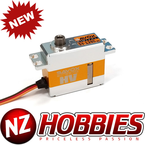 Savox SAVSV1260MG Mini Digital High Voltage Aluminum Case Servo