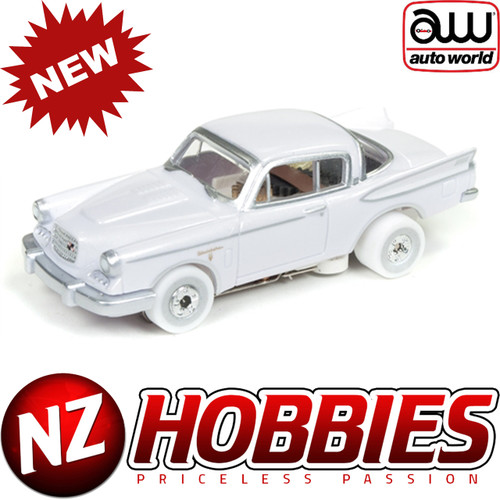 Auto World Thunderjet Ultra G R22 1957 Studebaker Hawk iWheels HO Scale Slot Car