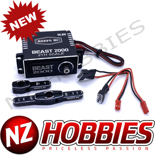 Reef's RC Beast 2000 1/5th Scale High Torque, High Speed Brushless Servo w/ Aluminum Horns # SEHREEFS103