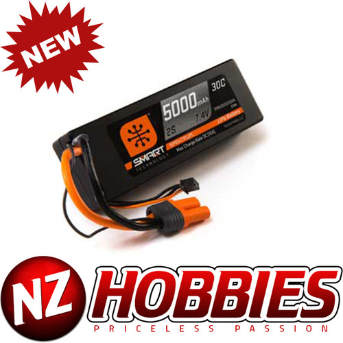 SPEKTRUM 5000mah 2S 7.4V Smart LiPo 30C Hardcase; IC5 # SPMX50002S30H5