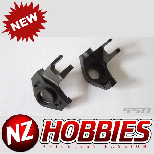 SSD RC SSD00144 Pro Aluminum Knuckles for SCX10 II (Black)