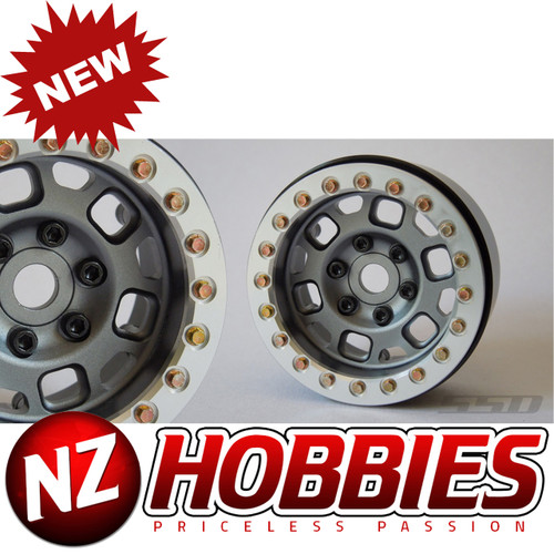 SSD SSD00264 RC 1.9" Contender BEADLOCK Wheels (Grey) (2PCS)
