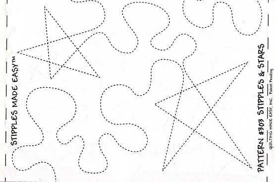 Stipples & Stars Made Easy Roll 9.5inx26ft #303 by Quilting Made Easy