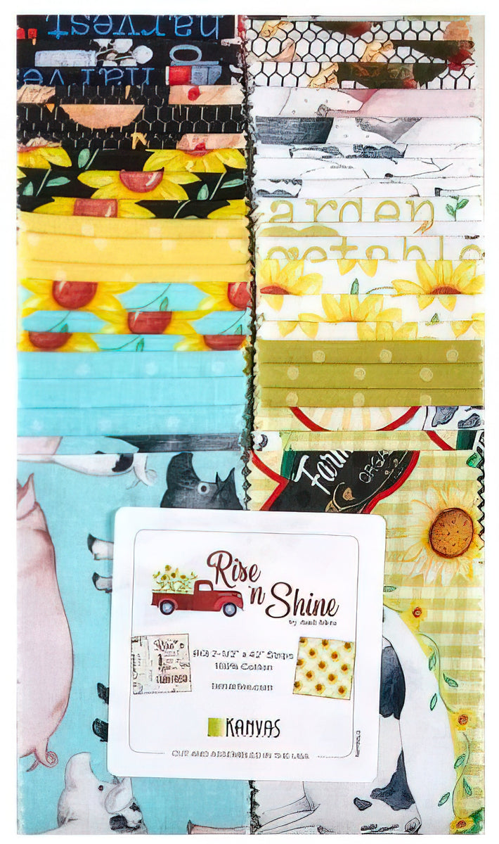 Benartex - Rise & Shine 2.5 inch Strip-Pies 40 pcs