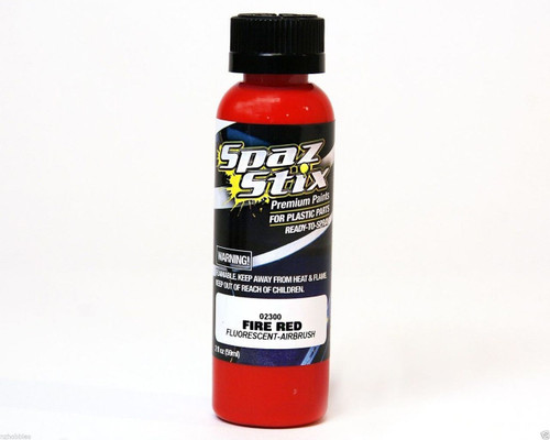 New Spaz Stix SZX02300 Fire Red Fluorescent Airbrush Paint for R/C Lexan Body