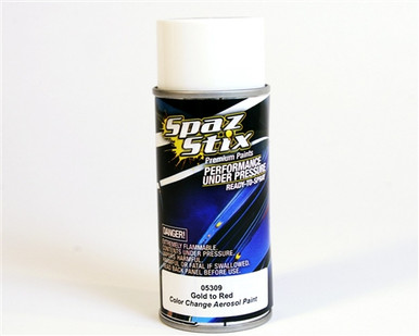 SZX05309 Spaz Stix Color Changing Paint Gold To Red Aerosol 3.5Oz