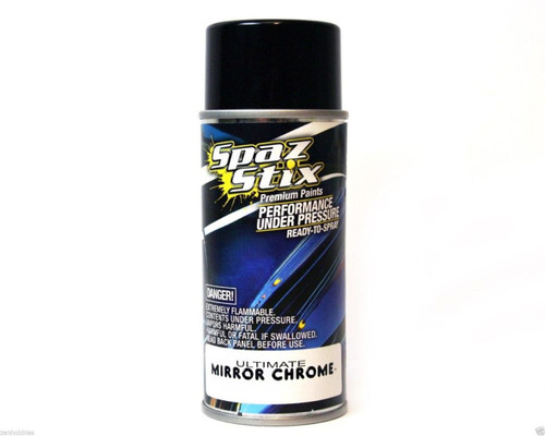 Spaz Stix SZX10009 Ultimate Mirror Chrome Aerosol Paint for R/C Lexan Body