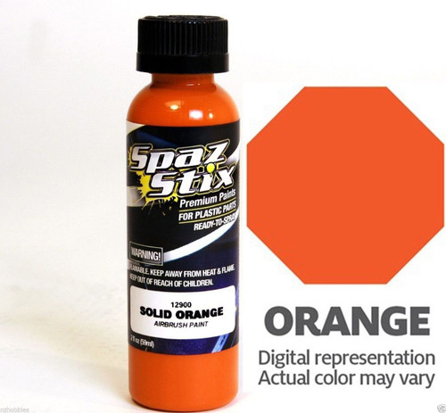 New Spaz Stix SZX12900 SOLID ORANGE Airbrush Paint : R/C Lexan Body - 2oz