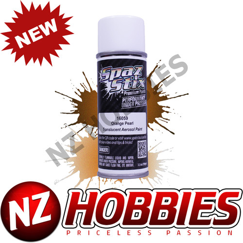 Spaz Stix SZX16059 Orange Pearl Aerosol Paint, 3.5oz (R/C Lexan Body)