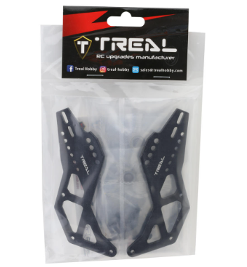Treal Aluminum 7075 Wheelie Bar Adjustable for Losi LMT X002WBB33T BLACK