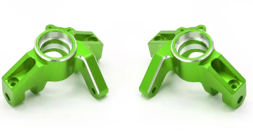TREAL Alu# 7075 Front Steering Knuckles (Left&Right) for 1/10 Losi HAMMER REY U4 X003BNB41N GREEN