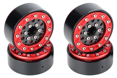Redcat Ascent 18 1.3 beadlock wheels -.75 offset Aluminum Carbon Fiber RED RER43153