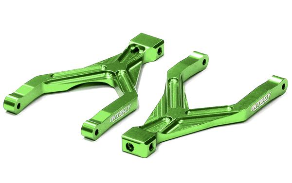 Integy Billet Machined T2 Rear Upper Arm (2) for 1/16 Traxxas E-Revo VXL & Summit VXL (T3551GREEN)
