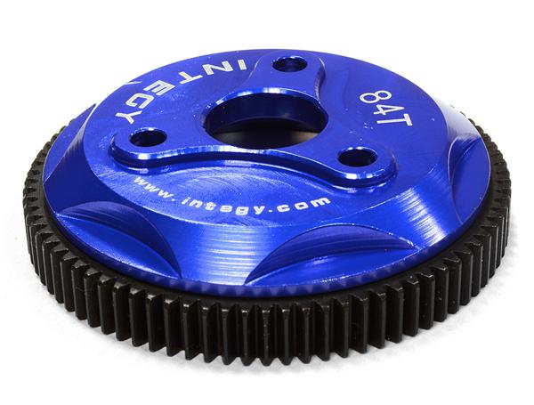 Integy 84T Metal Spur Gear for Traxxas 1/10 Electric Stampede 2WD, Rustler 2WD Slash 2WD (T8029BLUE)