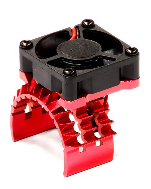 Integy T2 Motor Heatsink w/ Cooling Fan for Traxxas 1/10 Stampede 4X4 & Slash 4X4 (T8635RED)