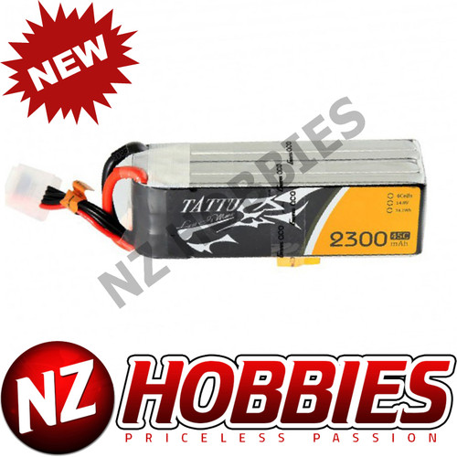 Tattu 2300mAh 45C 4S1P Lipo Battery Pack w/ XT60 # TA-45C-2300-4S1P-XT60