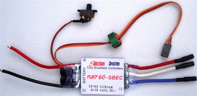 TAIF60EDFESC SHULMAN AVIATION F-60-EDF-ESC (2-6CELL)/S-BEC ARMING SWITCH EXLG