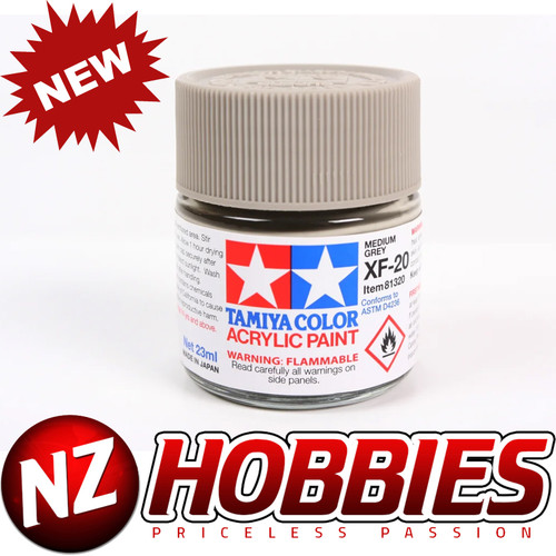 TAMIYA TAM81320 Acrylic XF20 Flat, Med Grey