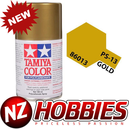 TAMIYA TAM86013 Spray Can Polycarbonate PS-13 Gold 100 ML