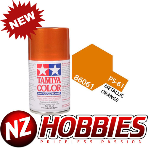 TAMIYA TAM86061 Lacquer Spray, PS-61 Metallic Orange 100ml