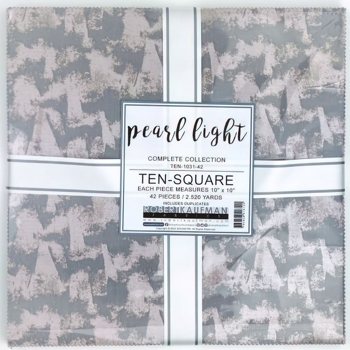 Kaufman - Pearl Light Ten Inch Squares 42 pcs