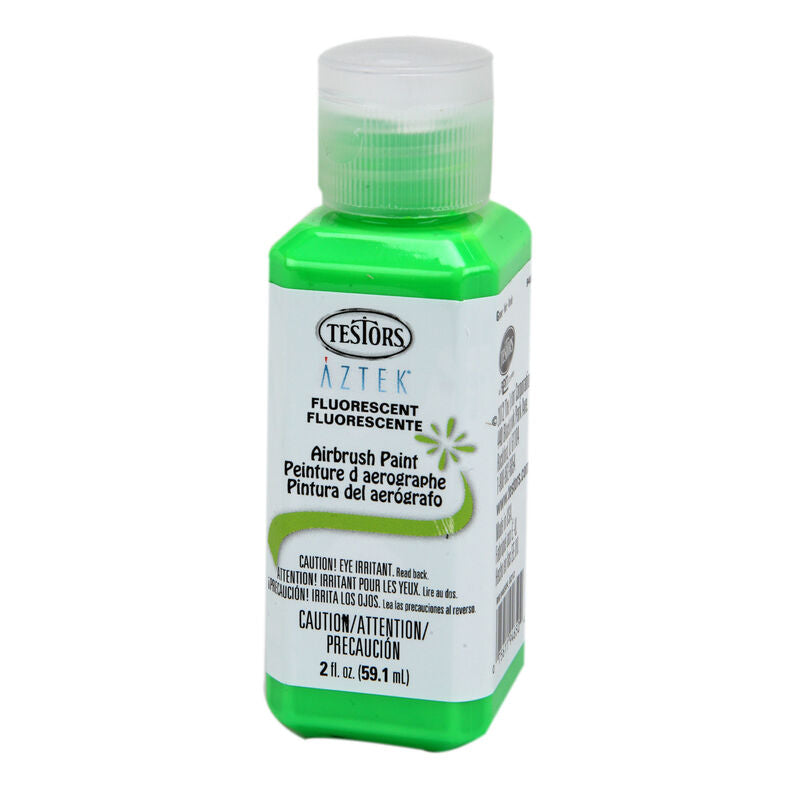 Testors Aztek Airbrush Paint, Fluorescent Green, 2 oz. (TES9465A)