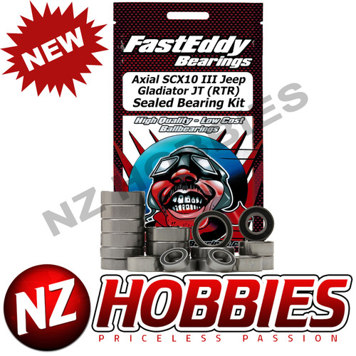 Fast Eddy TFE6306 Axial SCX10 III Gladiator JT (RTR) Sealed Bearing Kit
