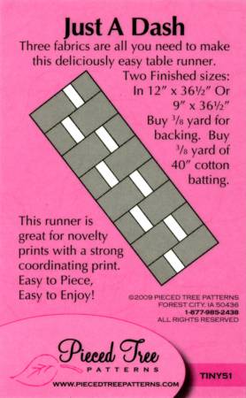 Just A Dash - Tiny 51 Pieced Tree Patterns
