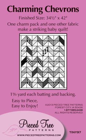 Charming Chevrons -Tiny 97 Pieced Tree Patterns