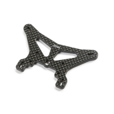 Team Losi Racing TLR-1285 Carbon Rear Shock Tower -2mm 22X-4 2.0