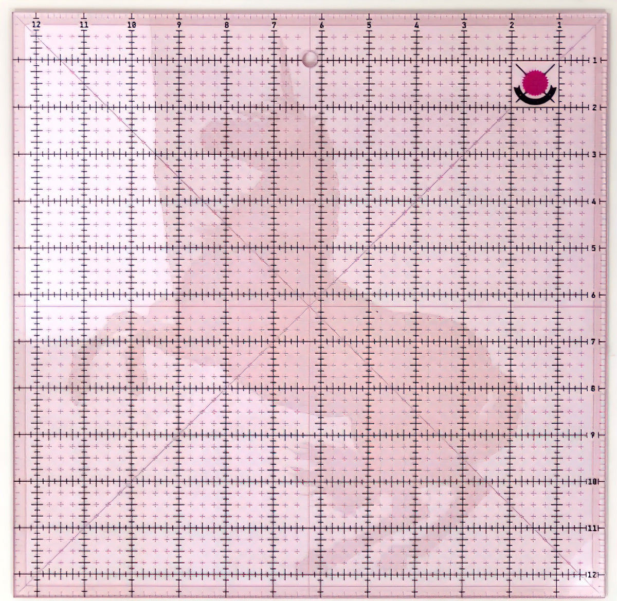 Tula Pink 12.5 Inch Fussy Cut Square Ruler with Unicorn