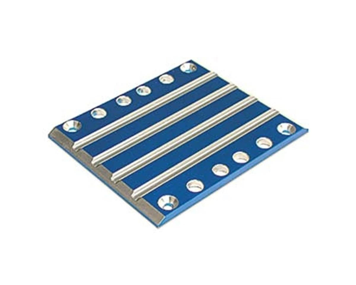 Aluminum Front and Rear Skid Plates Blue (TRA4947X)